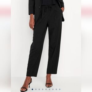 Old Navy Black High-Waisted Billie Straight Trouser